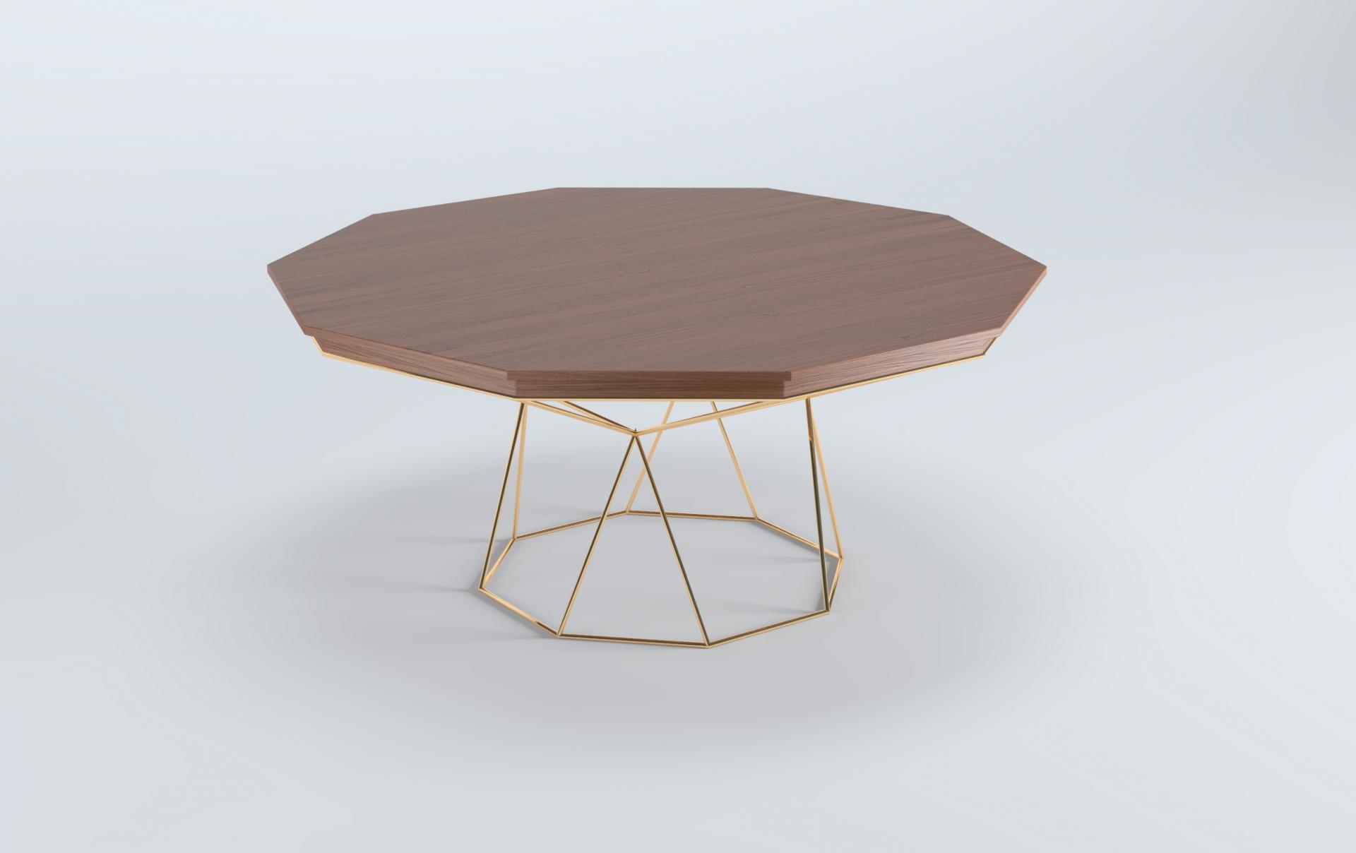 Mesa para café octagonal